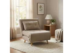 Freya Wheat Sofa Bed - closed