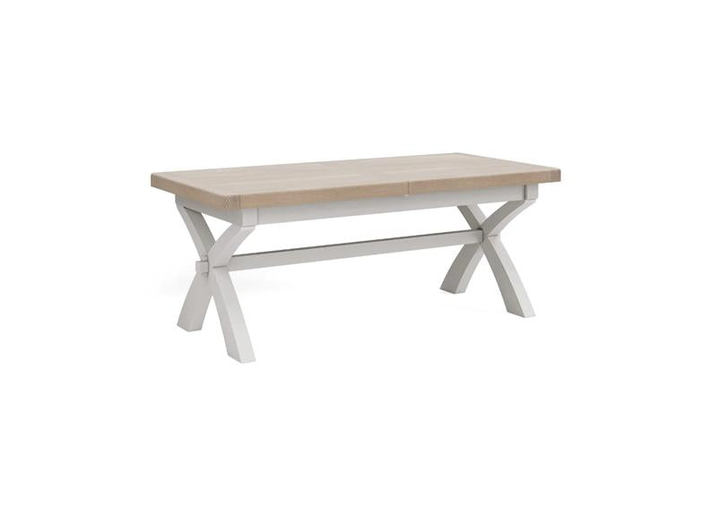 Salcombe Grey Dining Tables with Oak-Effect Tops – Elegant, Modern & Built to Last