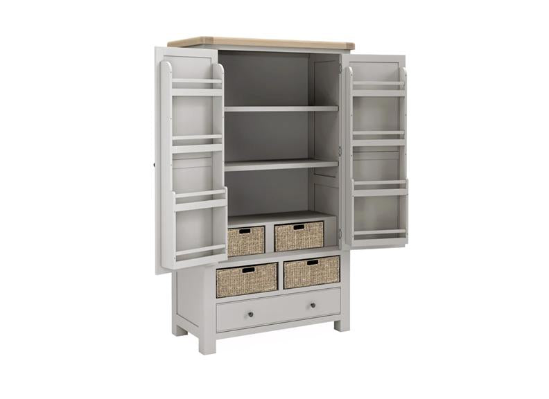 Salcombe Grey Larder Unit – Elegant, Modern & Built to Last