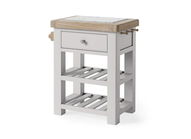 Salcombe Grey Small Kitchen Island - 2