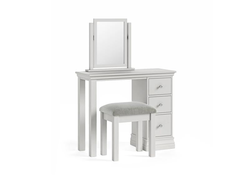 Burgundy Vanity Mirror – Cool Grey Lacquered Dressing Table Mirror