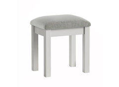 Burgundy Bedroom Stool – Cool Grey Lacquered Dressing Stool