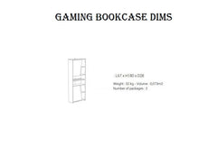 Gaming Bookcase - dims