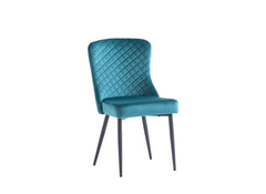 Hadley Peacock Velvet Chair