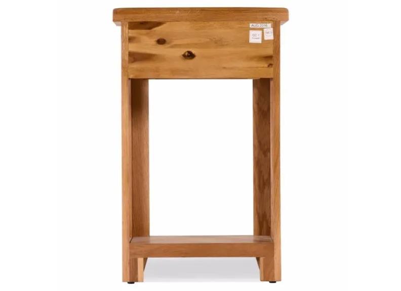 Oscar One Drawer Console Table - rear