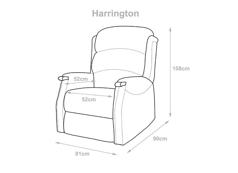 Harrington Chair - dimensions