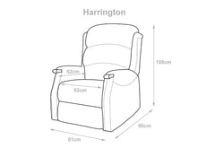Harrington Chair - dimensions