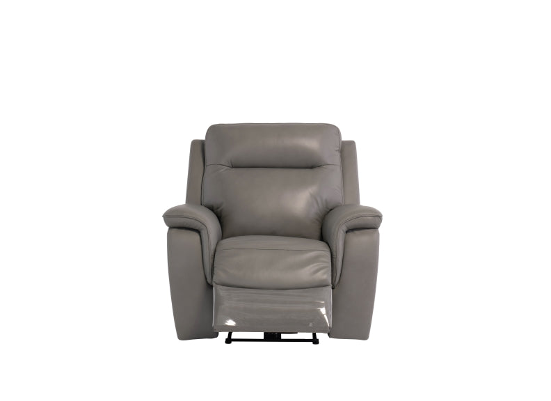 Havana Grey Leather Armchair