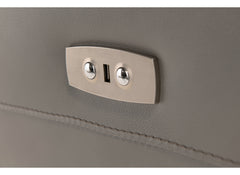 Havana Grey Leather Armchair - detail