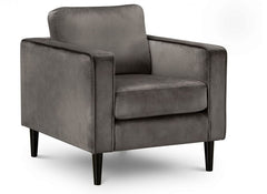 Hayward Grey Velvet Armchair - 1