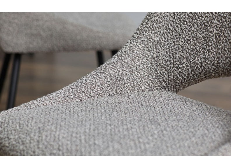 Iris Grey Boucle Chair - detail