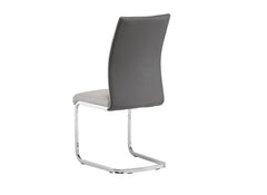 Jasper Grey PU Chair - rear