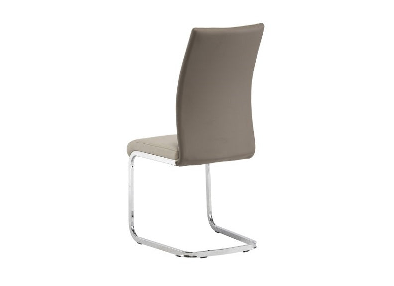 Jasper Stone/Taupe PU Chair - rear
