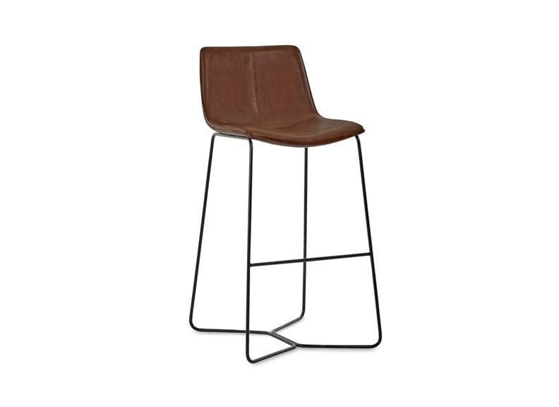 Joren Faux Leather Stool - c/o