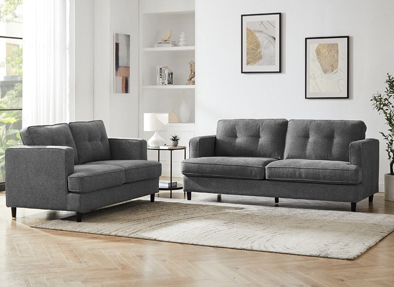 Juniper 3+2 Grey Sofas