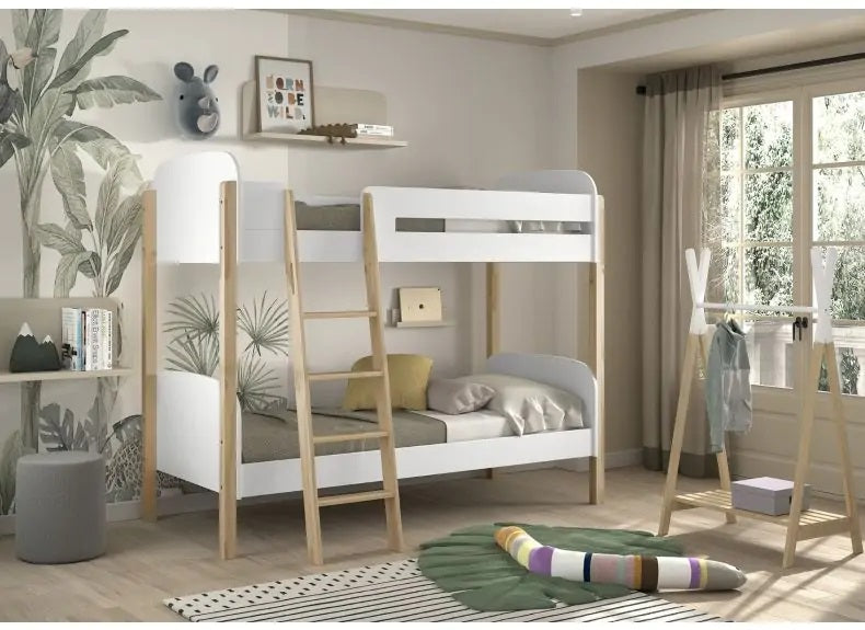 Kiddy White Bunk Bed - room - 1