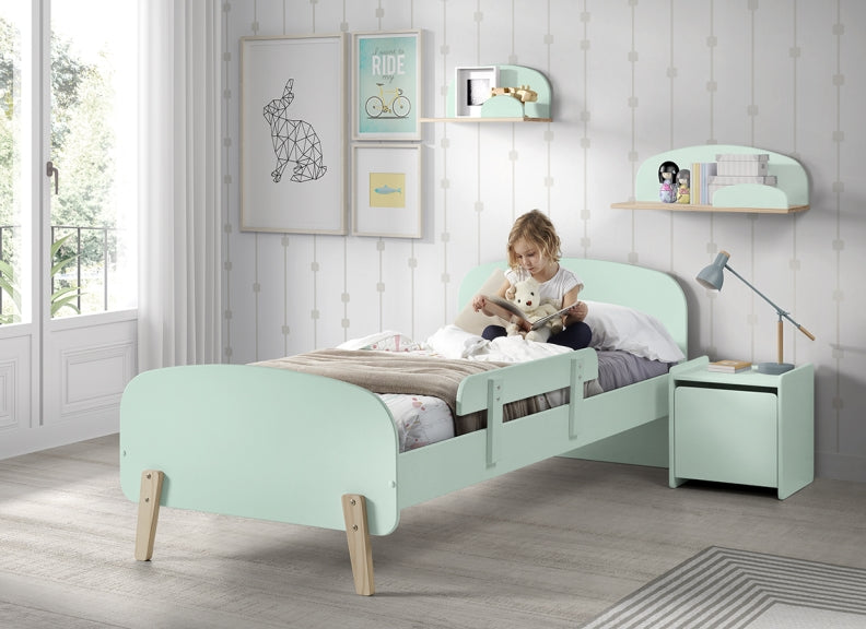 Kiddy Mint Bed With Safety Rail - 1