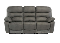 Layla Grey Soft Touch 3PP Sofa - front