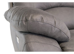 Layla Grey Soft Touch 2PP Sofa - arm