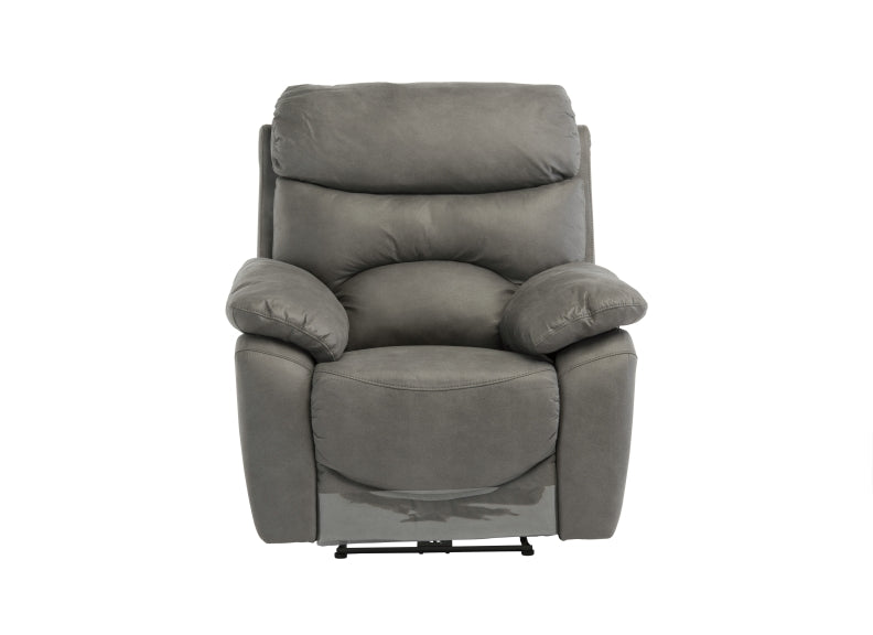 Layla Grey Soft Touch powered Armchair