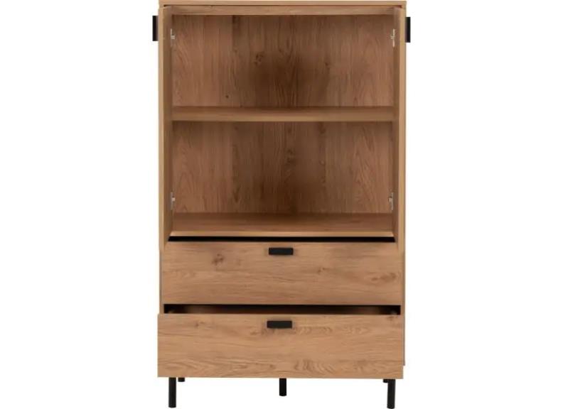 Leon Oak Cabinet - interior