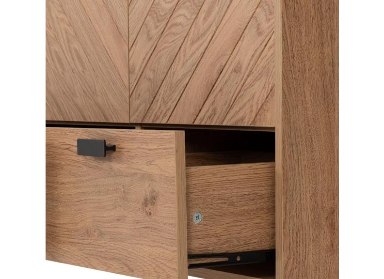 Leon Oak Triple Wardrobe - drawer