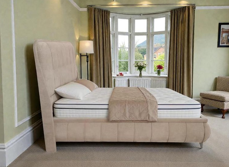 Limerick Ottoman Beds – Lift-Up Fabric Storage Bed Frame In Grey Or Beige