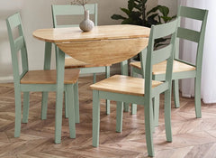 Two Linwood Sage Dining Chairs
