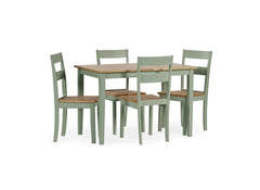 Two Linwood Sage Dining Chairs