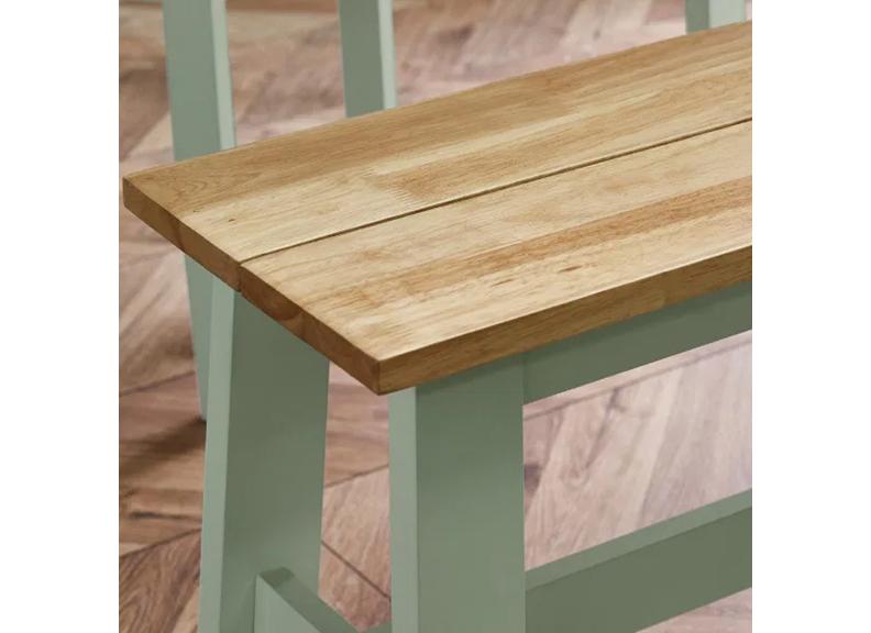 Linwood Sage Dining Bench - details