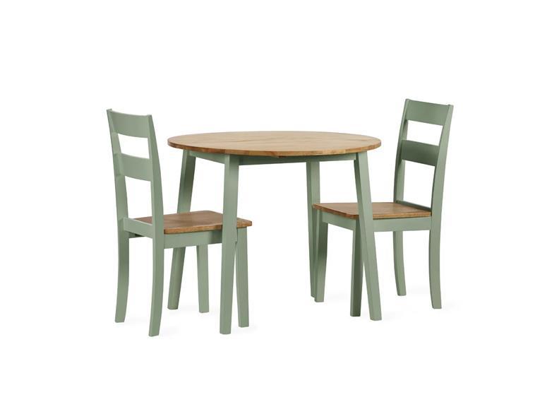 Two Linwood Sage Dining Chairs