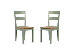 Two Linwood Sage Dining Chairs
