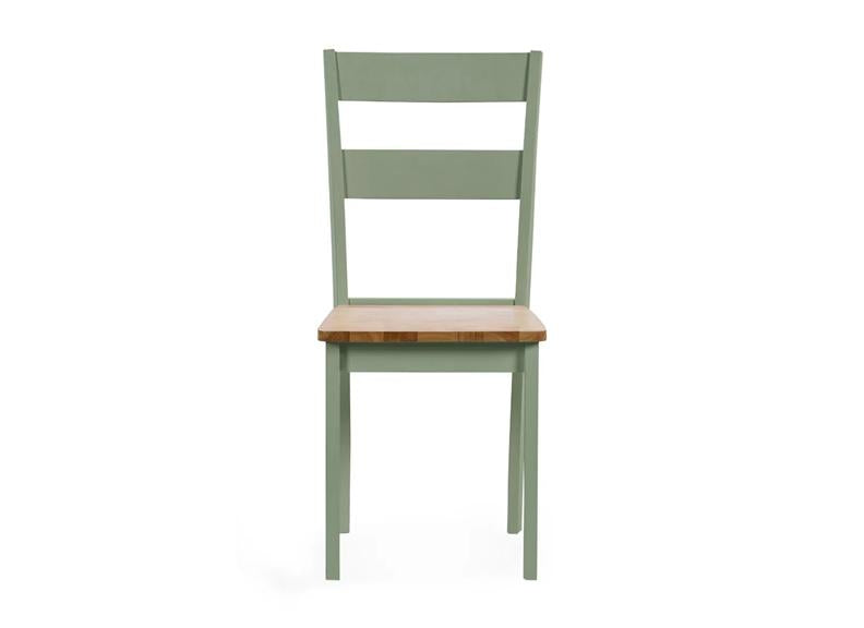 Two Linwood Sage Dining Chairs