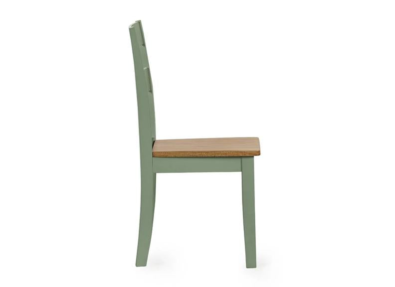 Two Linwood Sage Dining Chairs