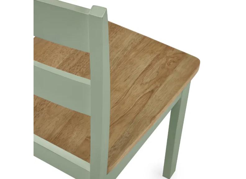 Two Linwood Sage Dining Chairs