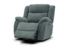 Lorenza Fabric Powered Reclining Armchair With Pocket Sprung Seating – Sage Green