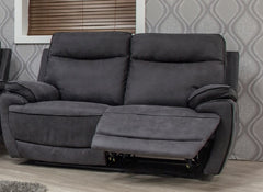 Lotus Charcoal Fabric 2RRSofa