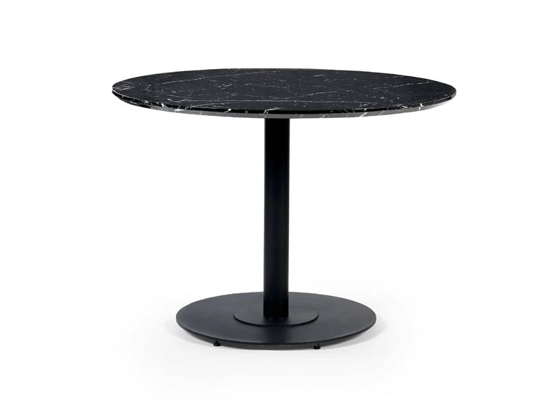 Luca 80 cm Black Round Table - 1