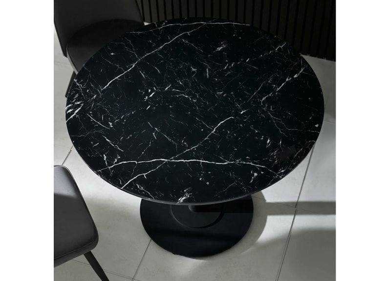 Luca Black Round Table - top