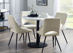 Luca Table & Iris Ivory Chairs