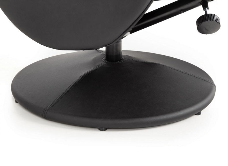 Lugano Black Faux Leather Chair - base