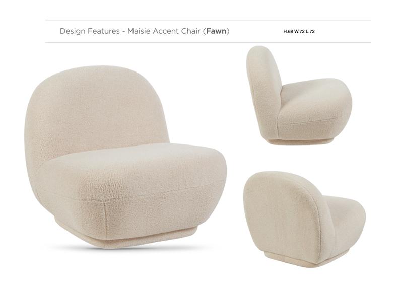 Maisie Fawn Accent Chair - 3
