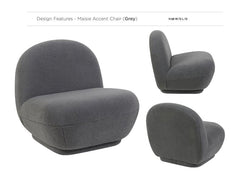 Maisie Grey Accent Chair - 3