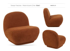 Maisie Rust Accent Chair - 4