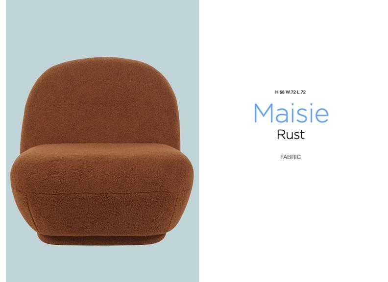 Maisie Rust Accent Chair - 2