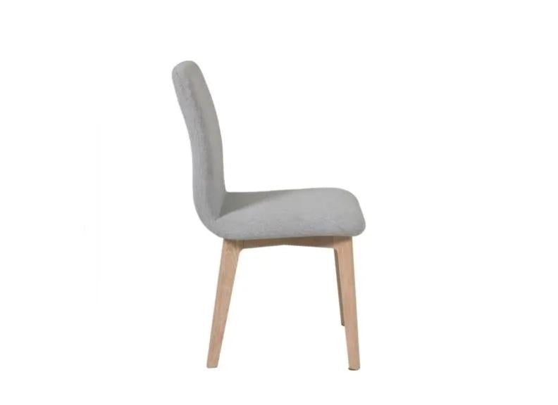Marlow Grey Fabric Chair - side