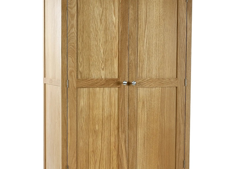 Mallory Oak Combination Wardrobe - detail