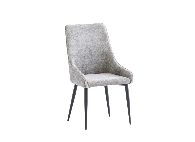 Mallory Grey Fabric Dining Chair - 1