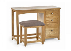 Mallory Single Pedestal Dressing Table W/Stool - 1