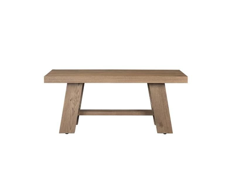 Massimo Oak Narrow Coffee Table – Cashew Brown Finish | Modern Solid Oak Occasional Table (Pre-Order Only)